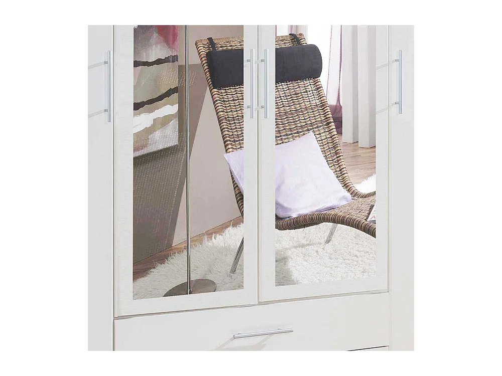 Schrank mit Spiegeltüren Weiß in modernem Design Made in Germany