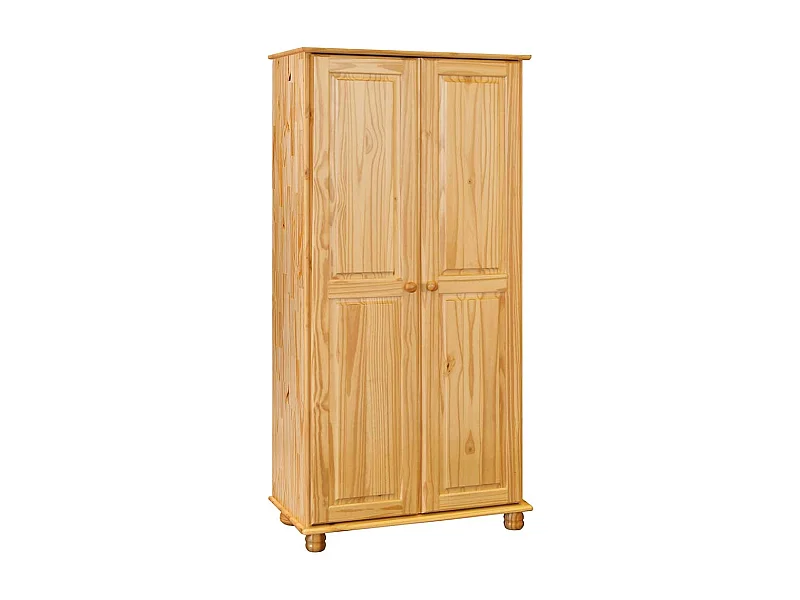 Kieferschrank massiv im Landhausstil 2 türig