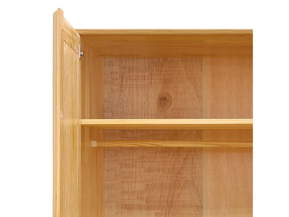 Kieferschrank massiv im Landhausstil 2 türig