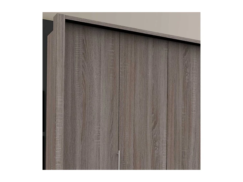 Großer Schlafzimmerkleiderschrank in Eiche Trüffelfarben Made in Germany