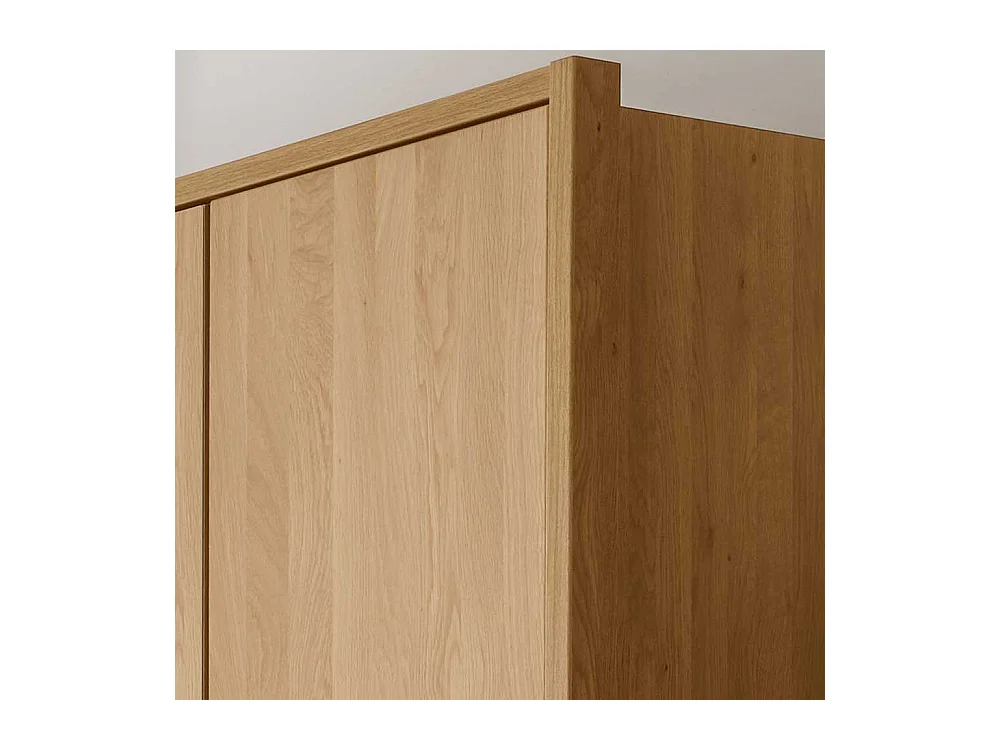 Schlafzimmerkleiderschrank aus Eiche teilmassiv 6-türig