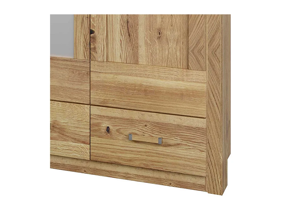 Spiegeltürenkleiderschrank in Asteichefarben fünf Schubladen