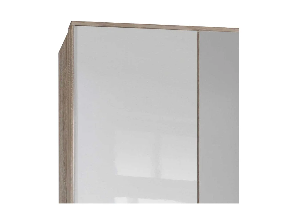 Jugendkleiderschrank mit Schubladen in Eiche Sägerau Weiß