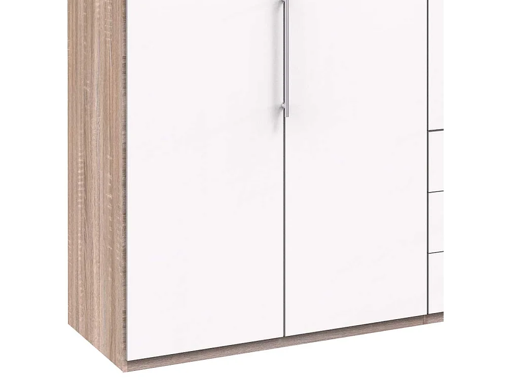 Gleittüren Ankleideschrank mit drei Schubladen modern