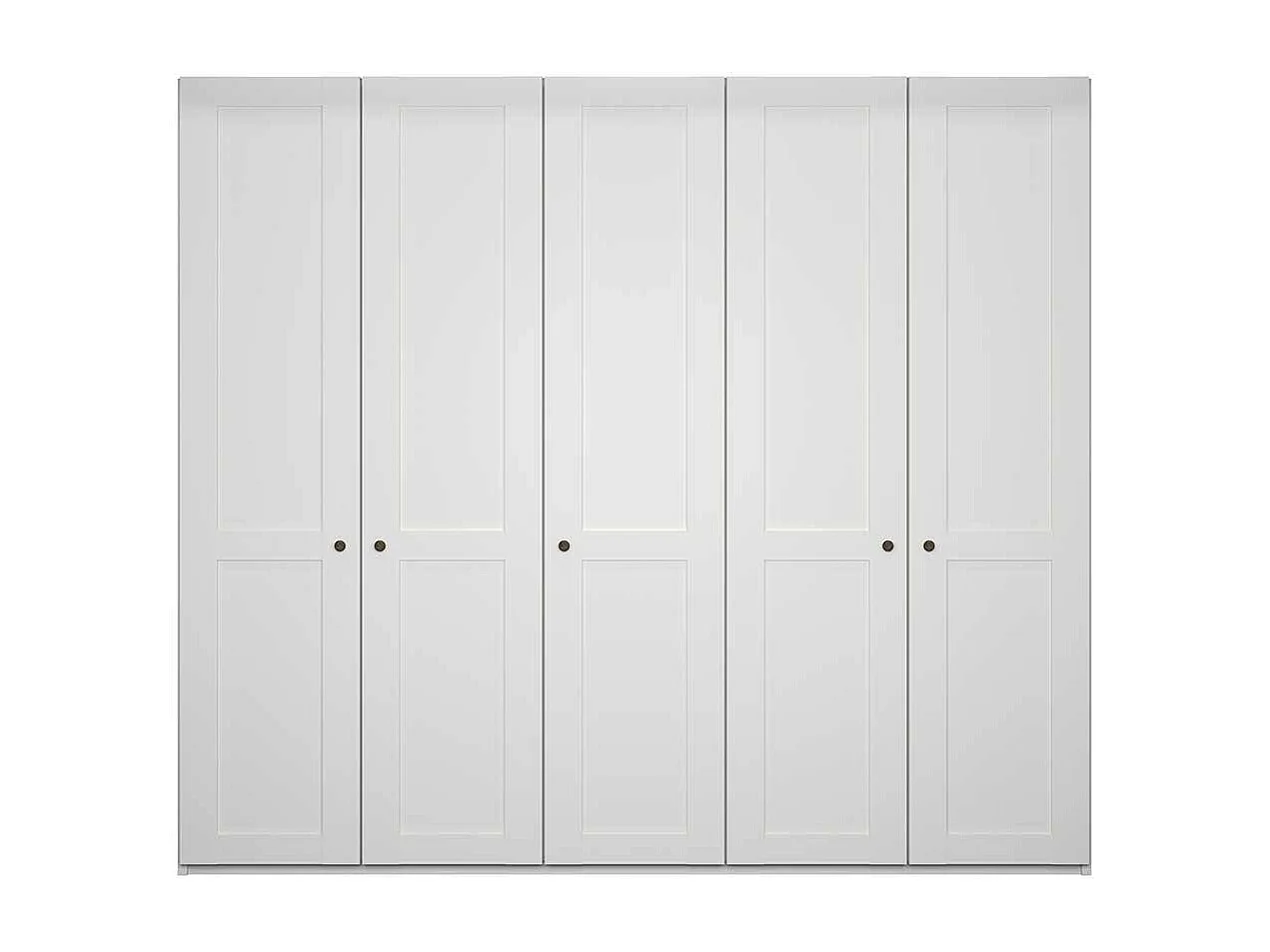 250 cm Drehtürenkleiderschrank in Weiß Made in Germany