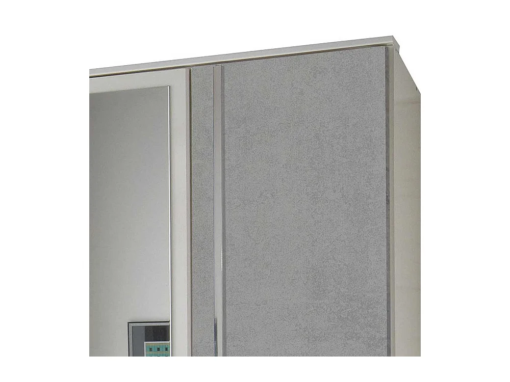 Jugendkleiderschrank 135 cm breit in modernem Design zwei Schubladen