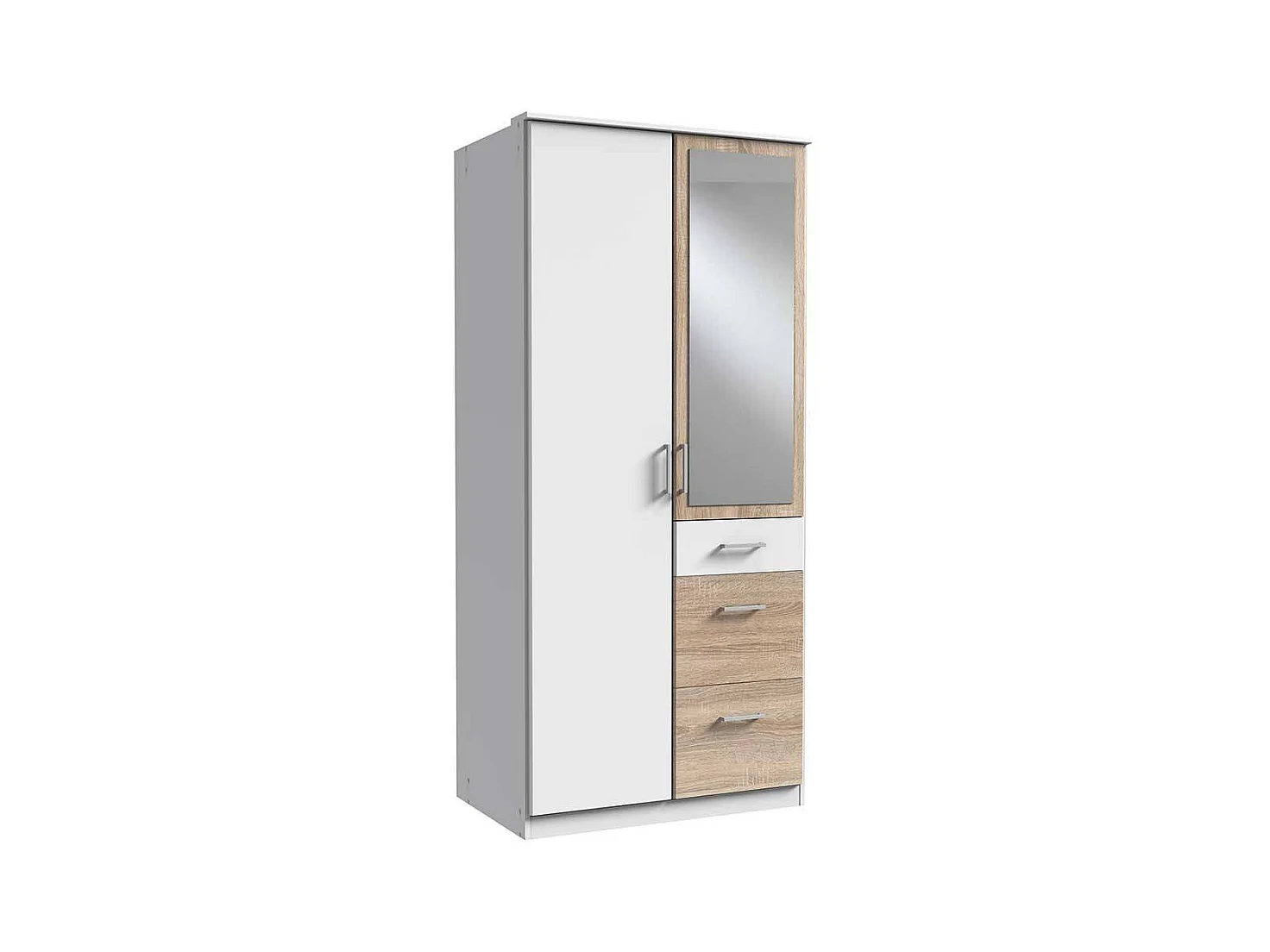 Jugendkleiderschrank mit Spiegeltür und drei Schubladen Made in Germany