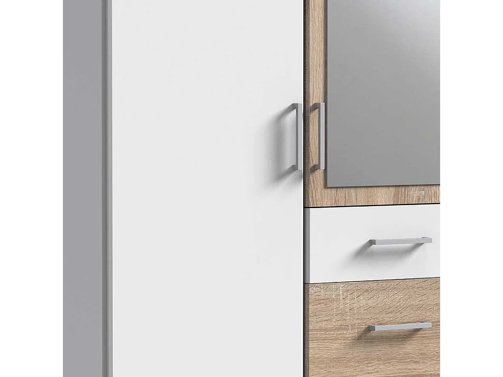 Jugendkleiderschrank mit Spiegeltür und drei Schubladen Made in Germany