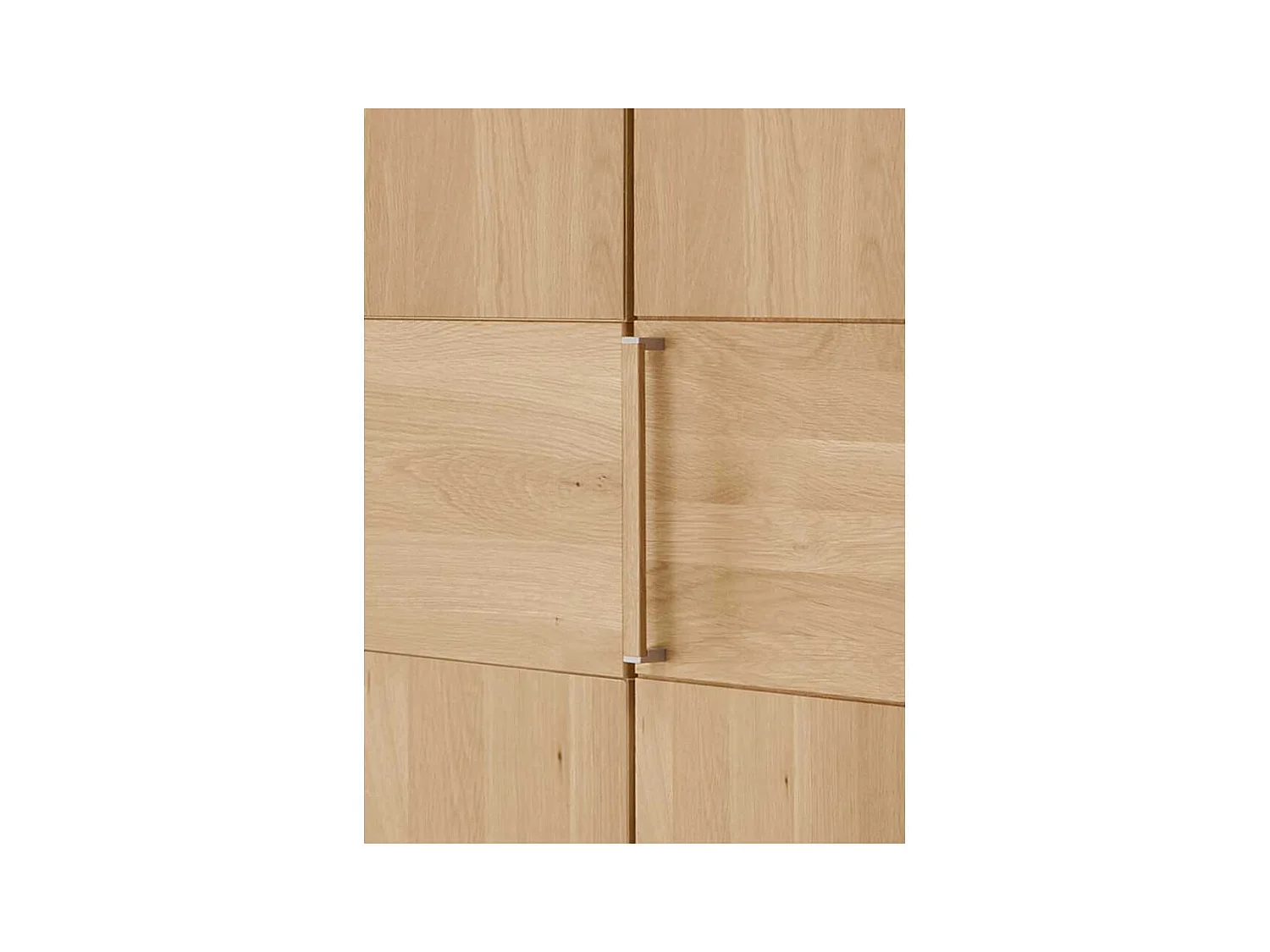 Schlafzimmerkleiderschrank aus Eiche teilmassiv 6-türig