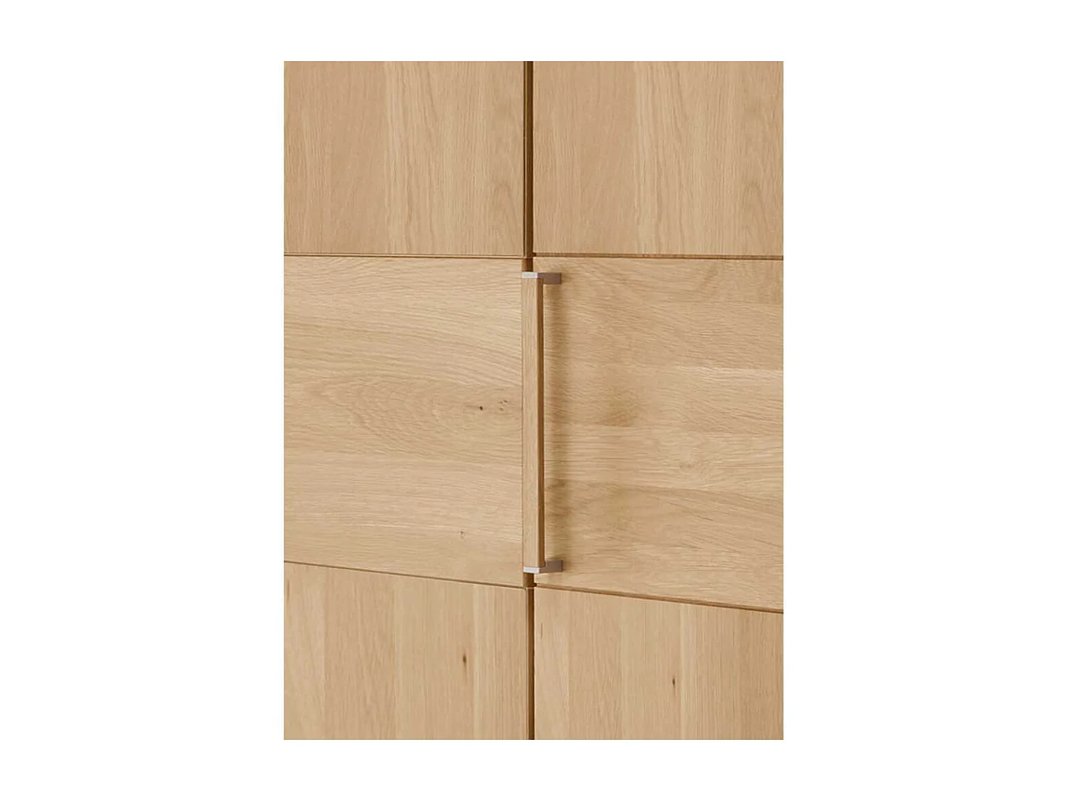 Schlafzimmerkleiderschrank aus Eiche teilmassiv 6-türig