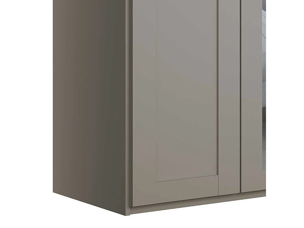 Schlafzimmerkleiderschrank hellgrau modern im Landhausstil 150 cm breit