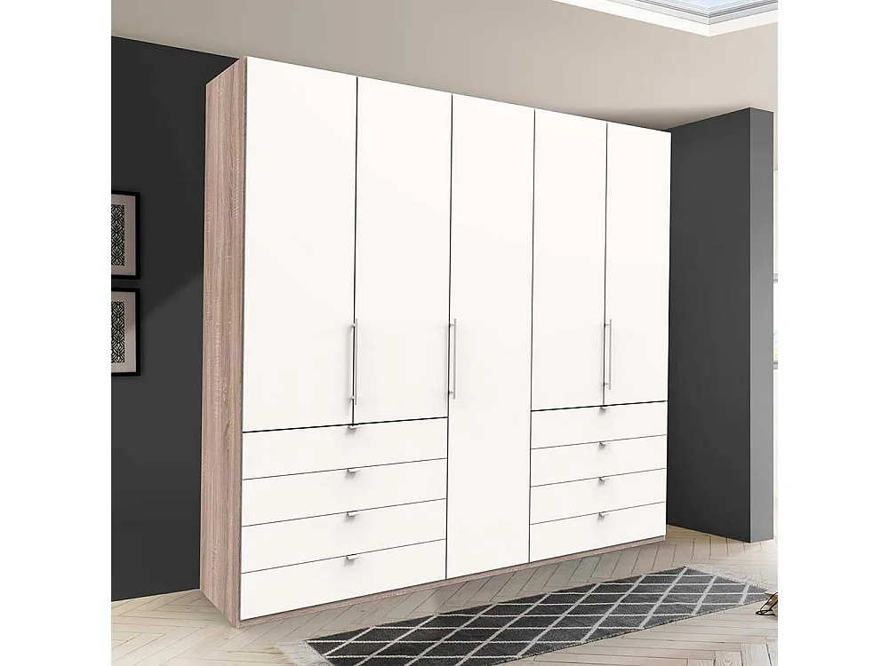 Panorama Schrank 3 türig mit acht Schubladen modern