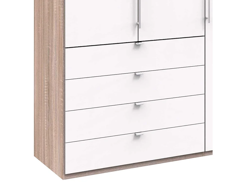 Panorama Schrank 3 türig mit acht Schubladen modern