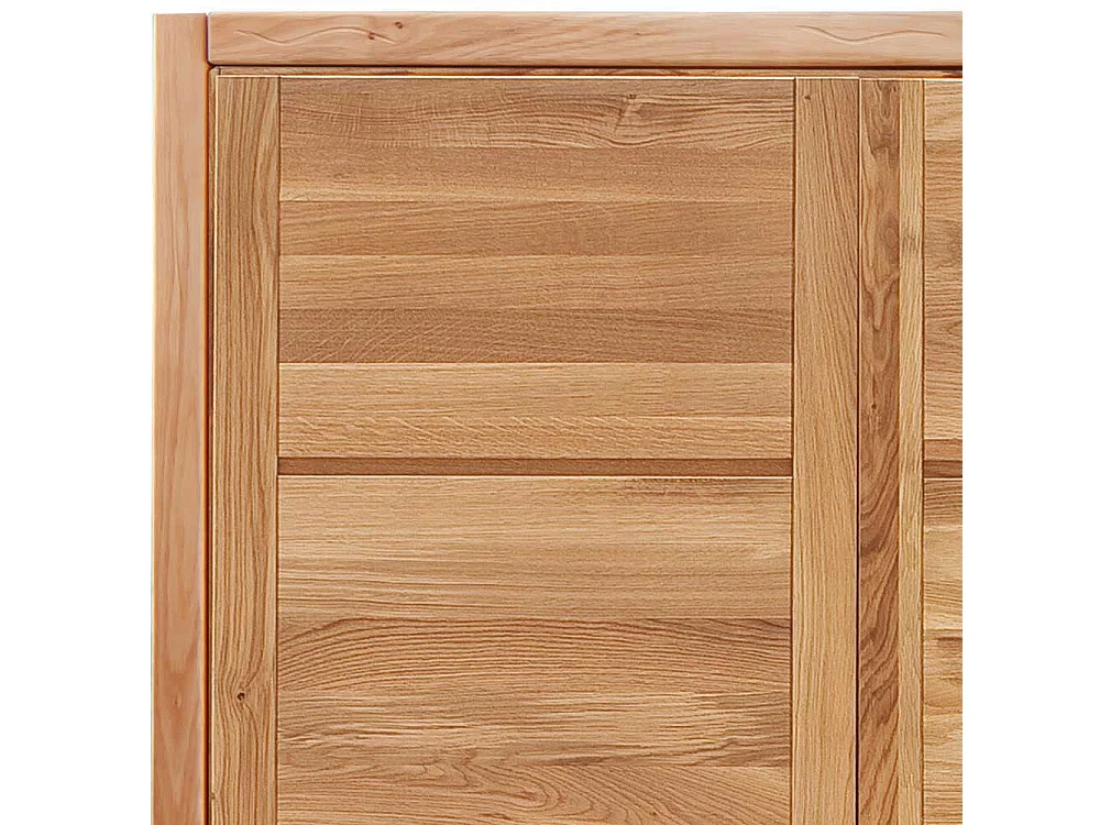 Massiver Holzkleiderschrank aus Wildeiche vier Türen