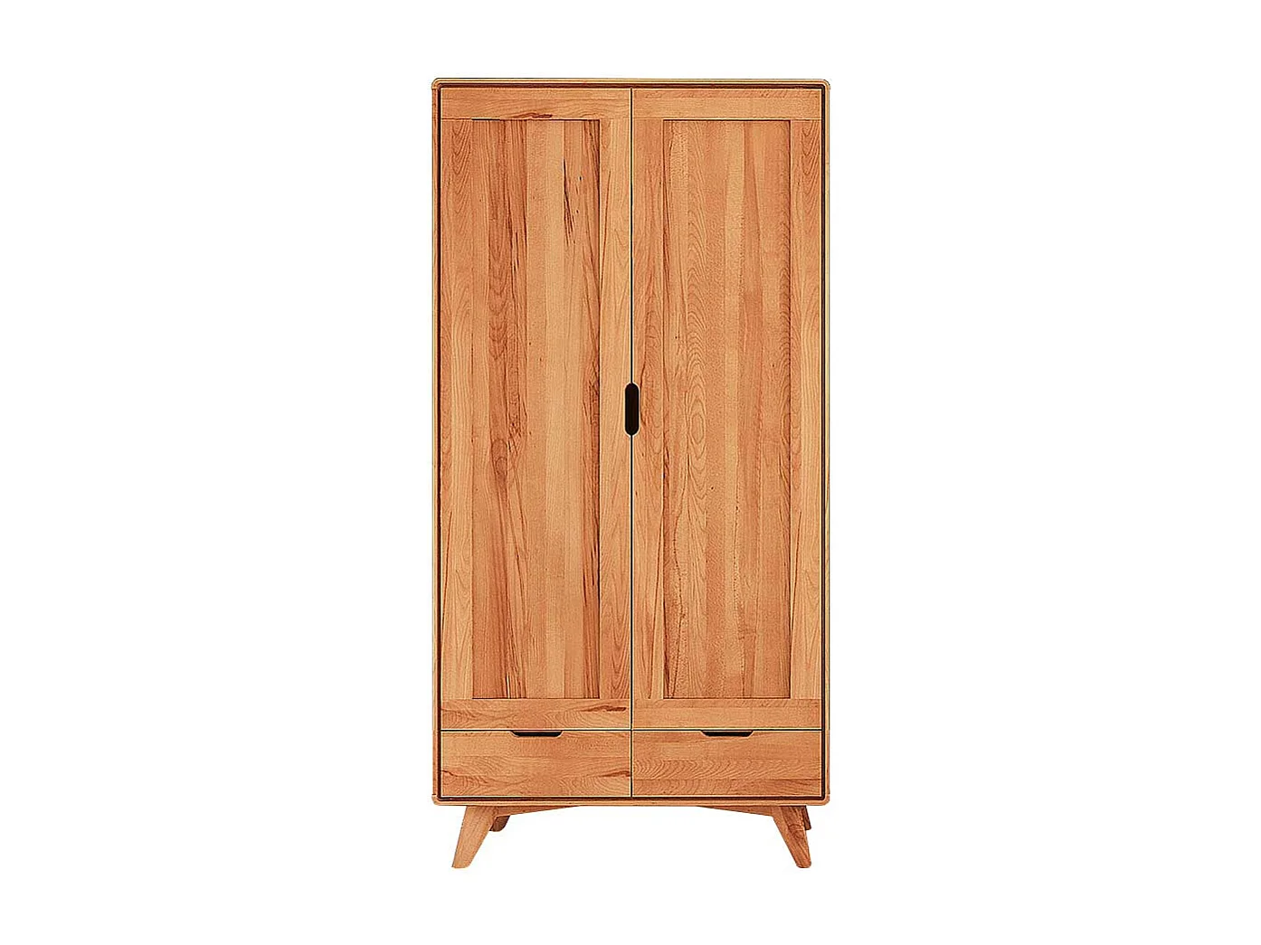 Holzkleiderschrank aus Kernbuche Massivholz geölt