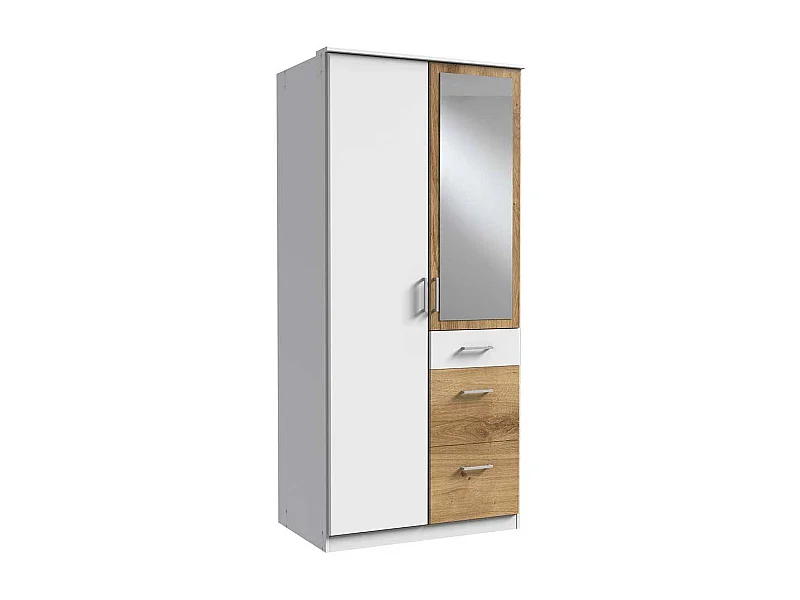 Drehtürenkleiderschrank mit Spiegel in modernem Design Made in Germany