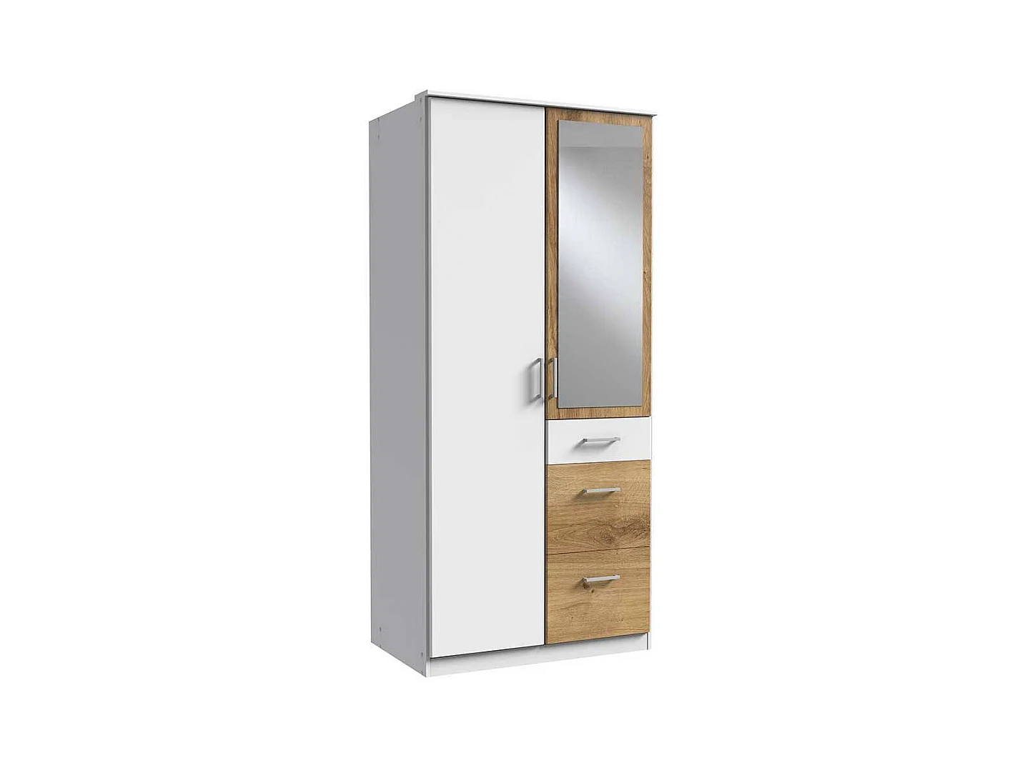 Drehtürenkleiderschrank mit Spiegel in modernem Design Made in Germany