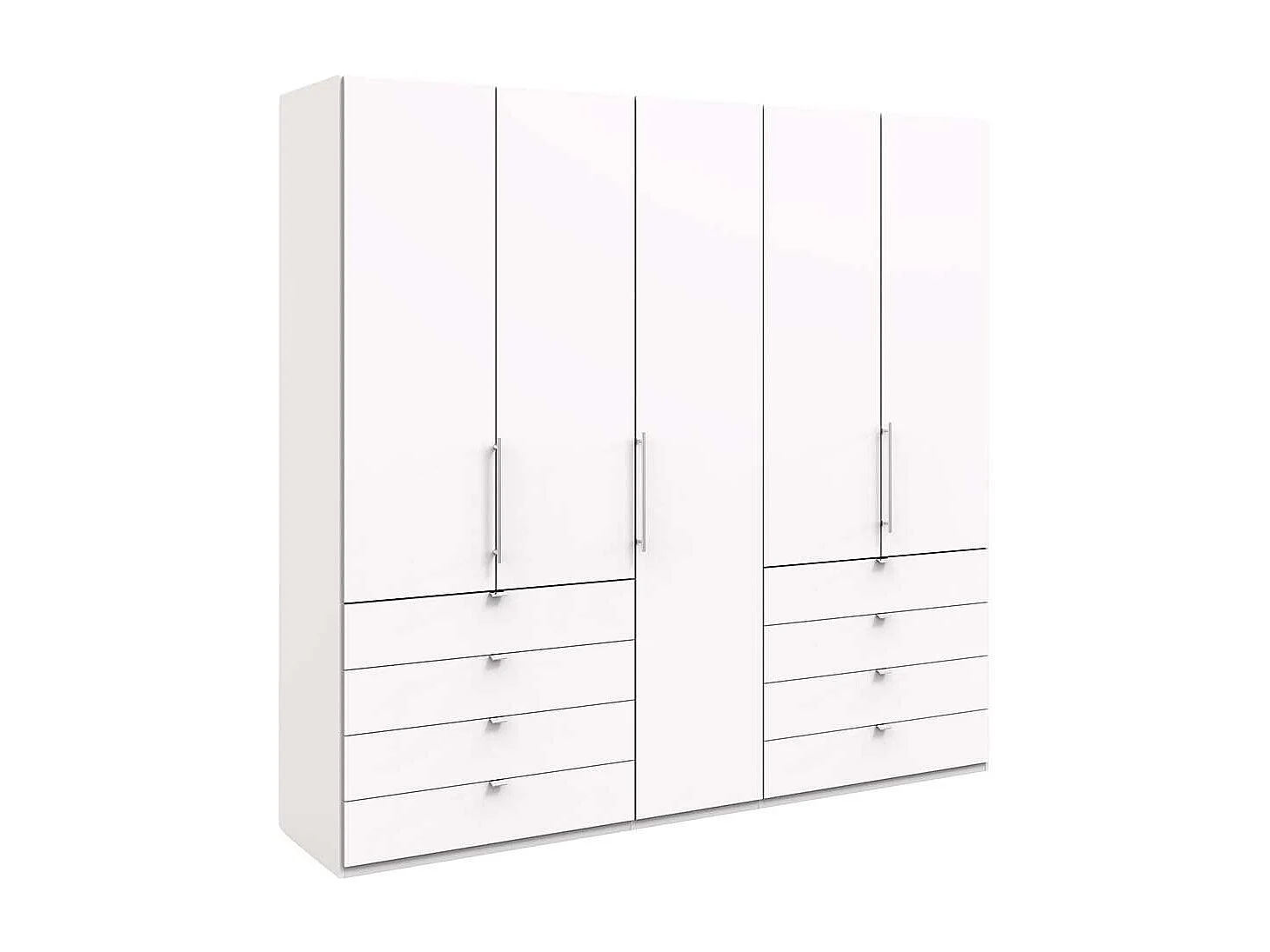 Schlafzimmerkleiderschrank mit Falttüren Weiß