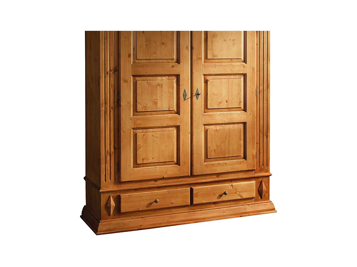 Bauernschrank aus Fichte Massivholz abschließbar