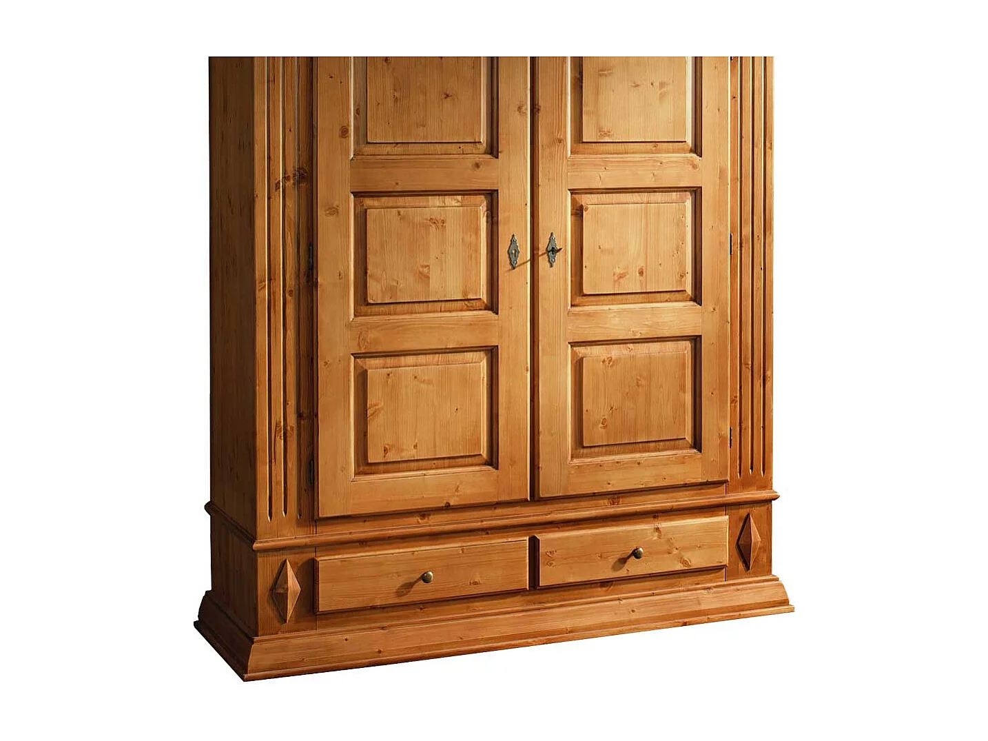 Bauernschrank aus Fichte Massivholz abschließbar