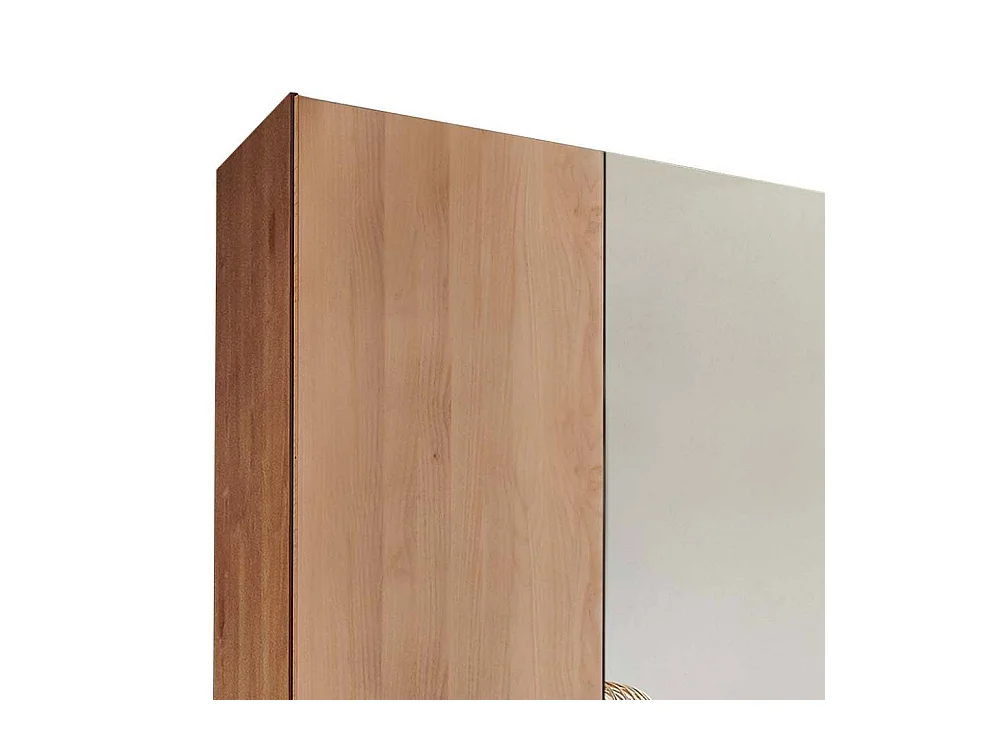 Drehtürenkleiderschrank Schlafzimmerkleiderschrank mit Spiegel teilmassiv