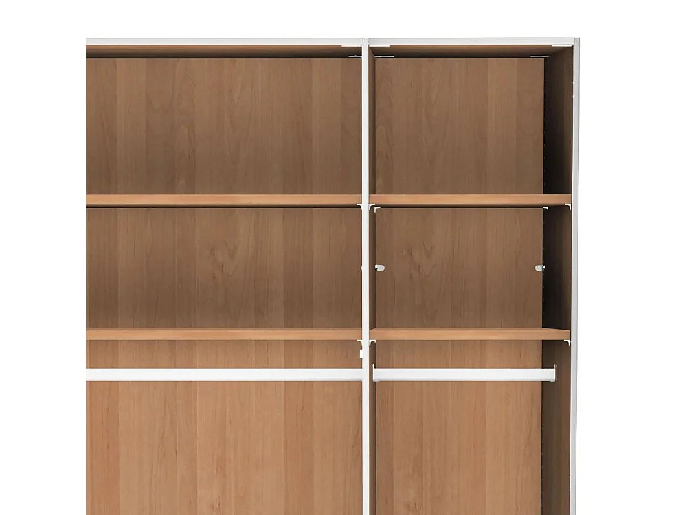 Drehtürenkleiderschrank Schlafzimmerkleiderschrank mit Spiegel teilmassiv