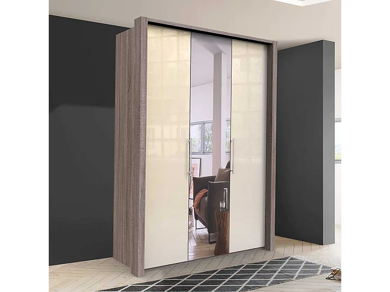 Jugendkleiderschrank 2 türig mit Spiegel modern