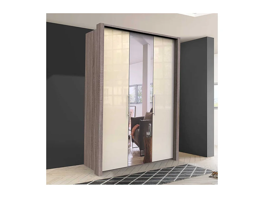 Jugendkleiderschrank 2 türig mit Spiegel modern