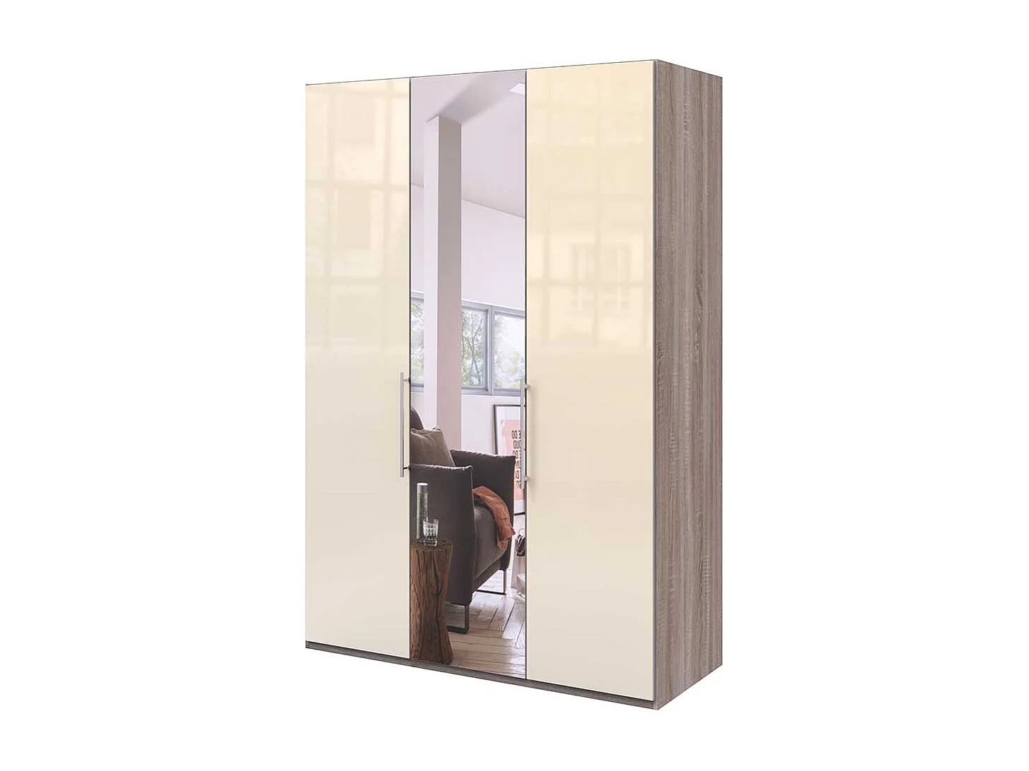 Jugendkleiderschrank 2 türig mit Spiegel modern