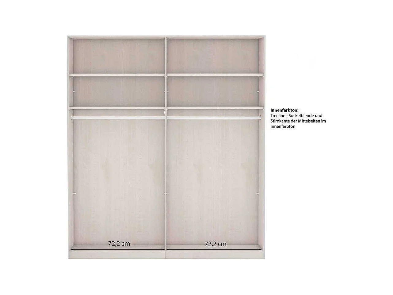 Schiebeschrank weiss Landhaus Made in Germany Spiegel