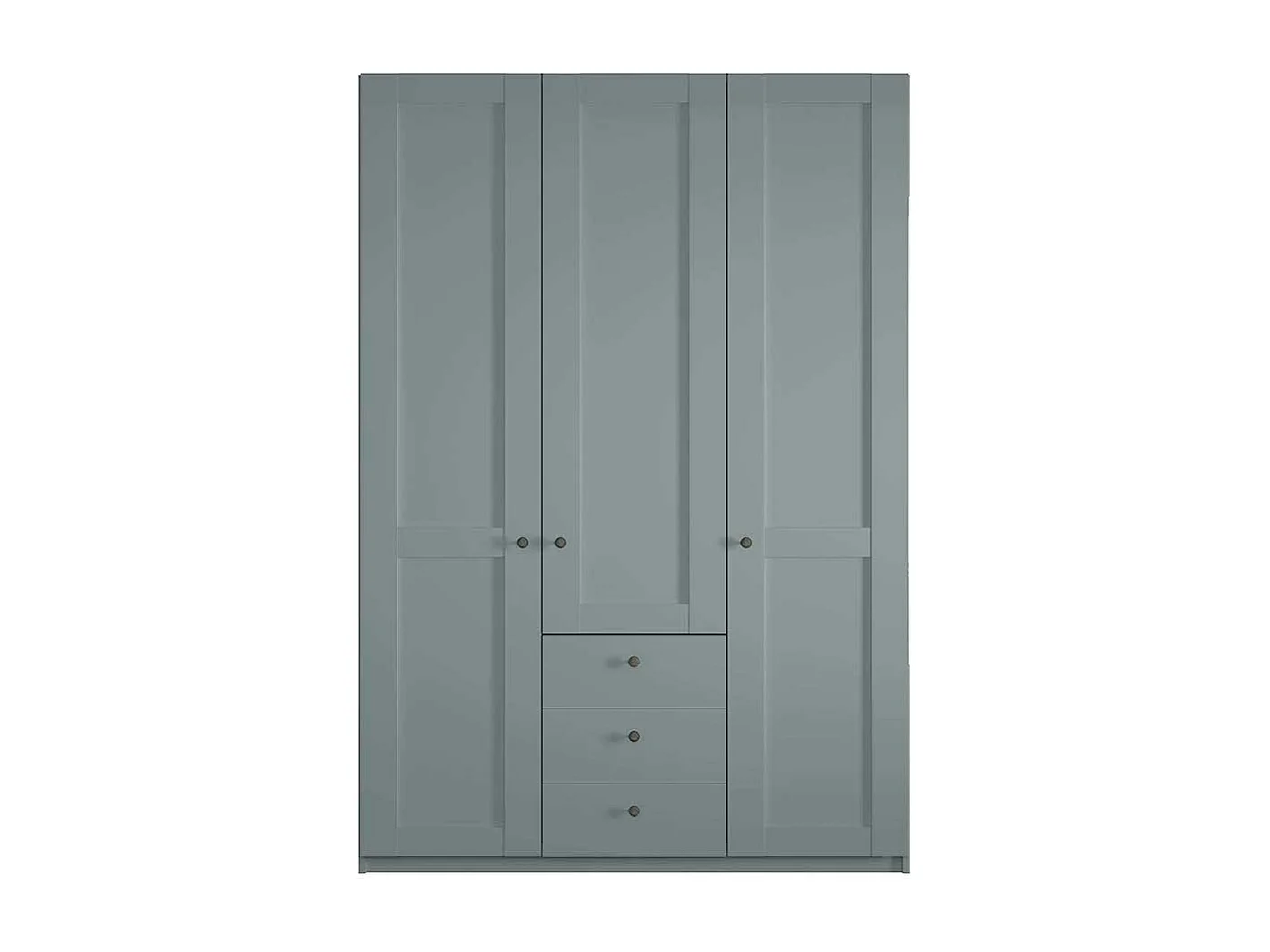 Landhausschrank Schlafzimmer in Graugrün 150 cm breit - 216 cm hoch