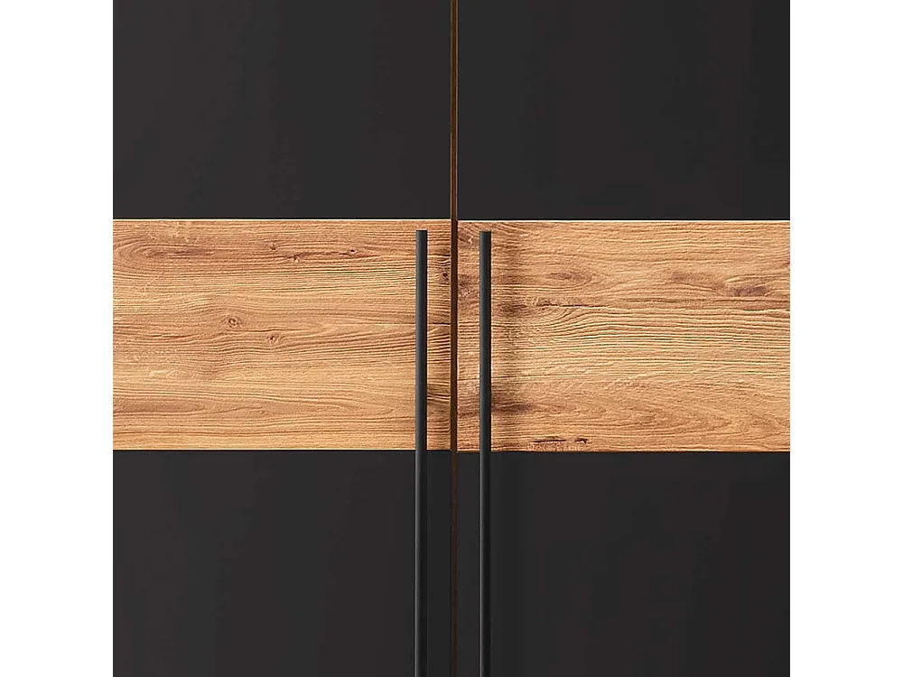 Hochwertiger Schlafzimmerkleiderschrank aus Wildeiche Massivholz 60 cm tief