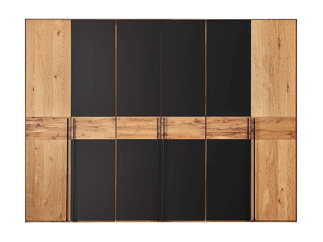 Hochwertiger Schlafzimmerkleiderschrank aus Wildeiche Massivholz 60 cm tief