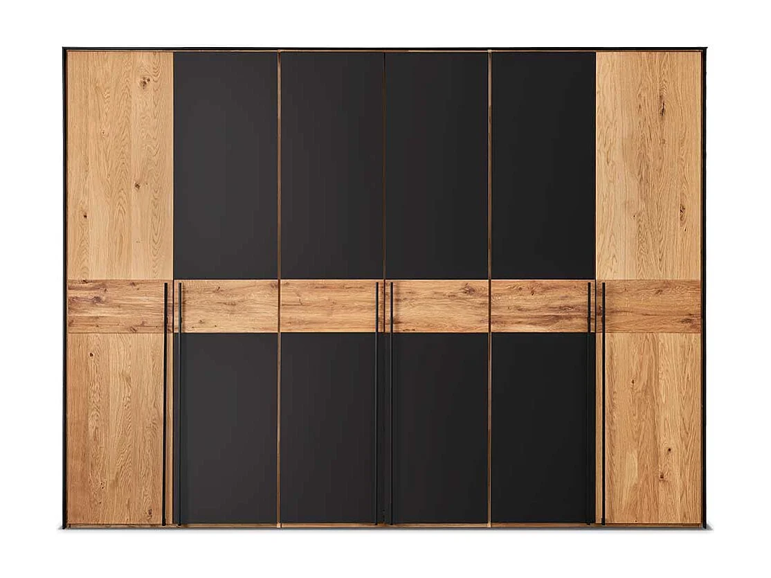 Hochwertiger Schlafzimmerkleiderschrank aus Wildeiche Massivholz 60 cm tief