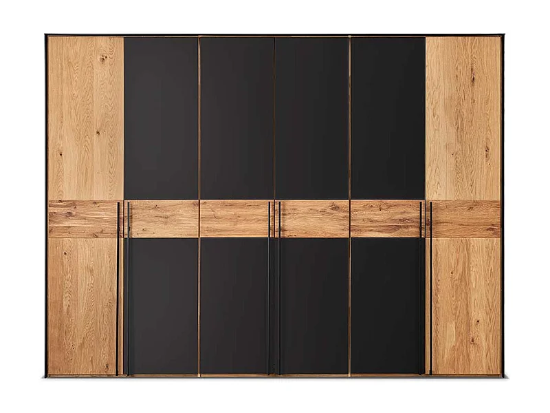 Hochwertiger Schlafzimmerkleiderschrank aus Wildeiche Massivholz 60 cm tief