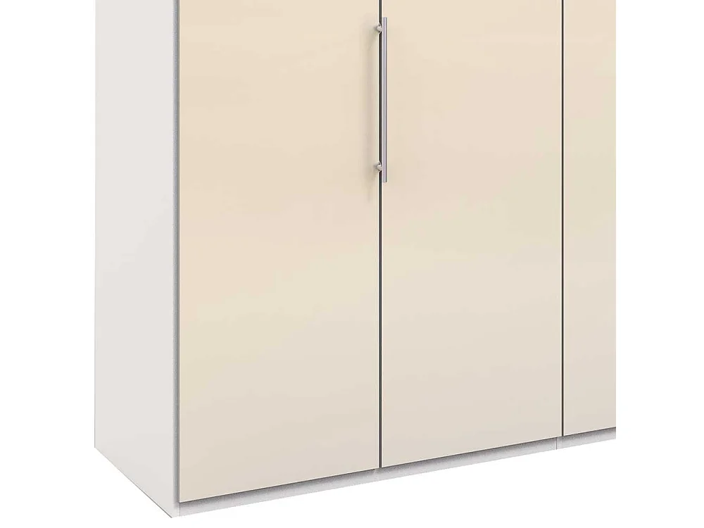 Schlafzimmerkleiderschrank in Cremefarben 3 türig