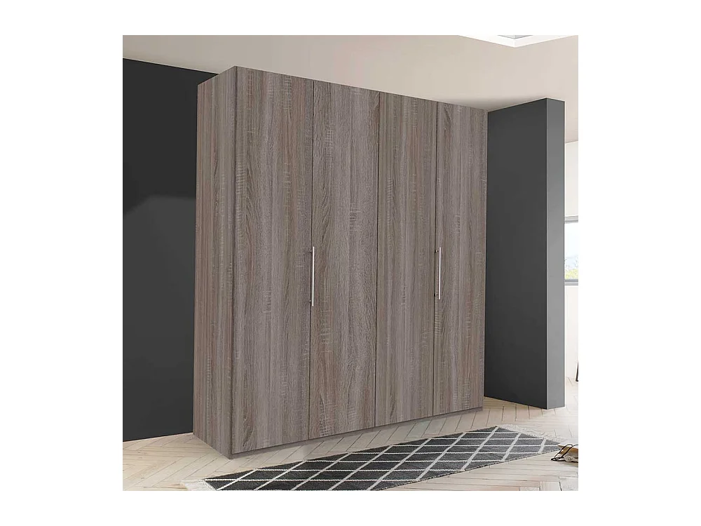 Schlafzimmerkleiderschrank in Eiche Trüffelfarben 2 türig