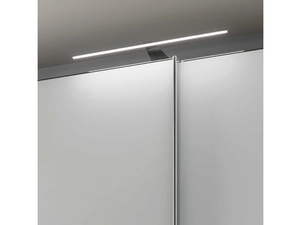 Schlafzimmerkleiderschrank in Weiß und Hellgrau 300 cm breit