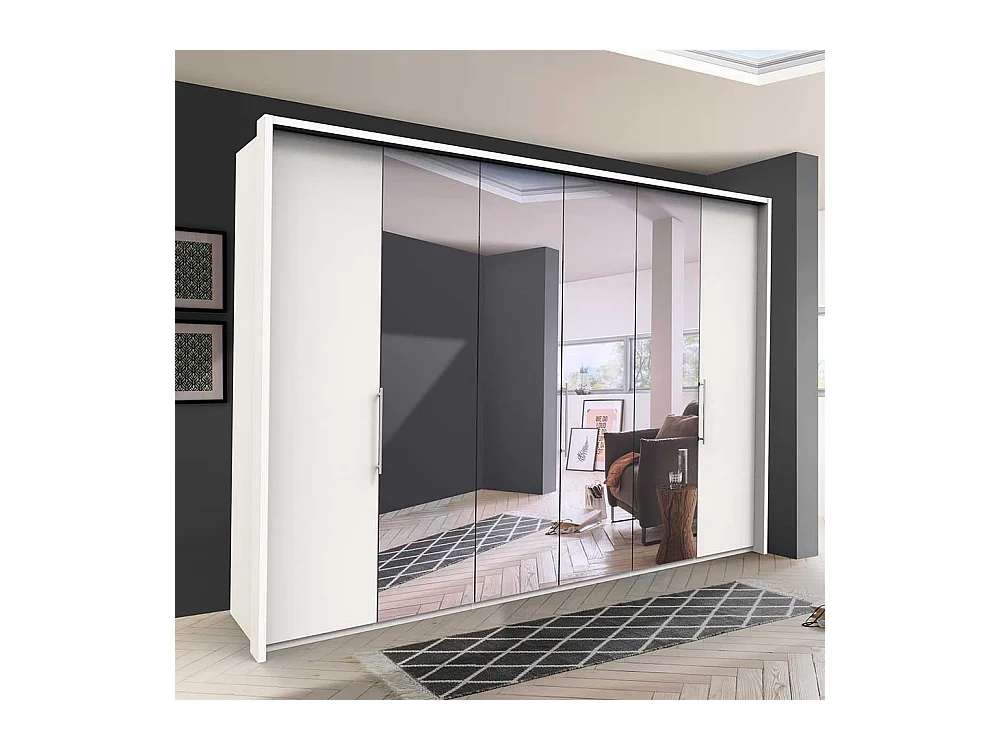 Spiegelschrank mit Falttüren Weiß