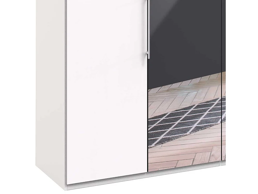 Spiegelschrank mit Falttüren Weiß