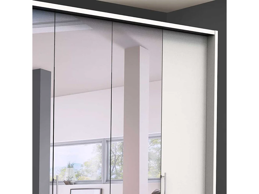 Spiegelschrank mit Falttüren Weiß