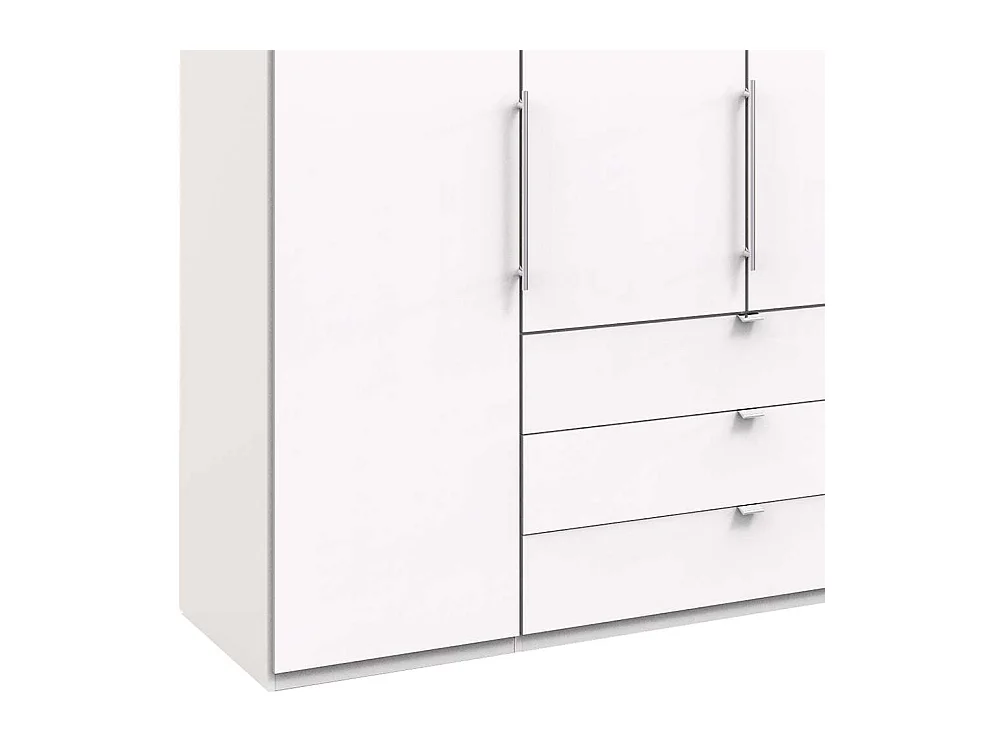 Schlafzimmerkleiderschrank in Weiß 4 türig