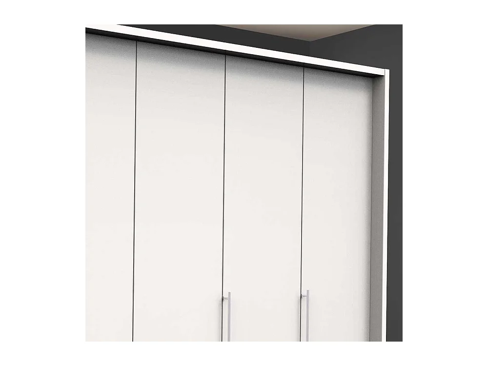 Schlafzimmerkleiderschrank in Weiß 4 türig