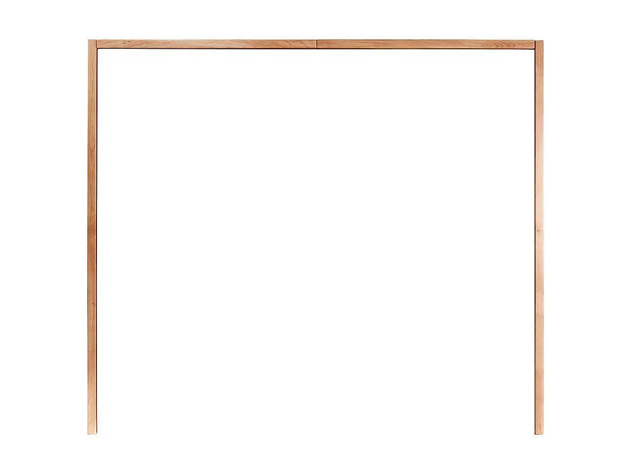 Premium Massivholzschrank aus Wildeiche und Glas 4 Türen