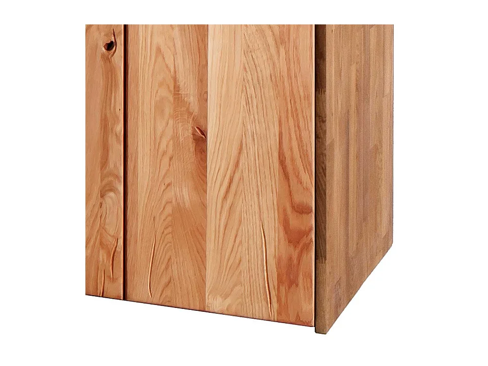 Schrank Holz aus Wildeiche massiv drei Falttüren