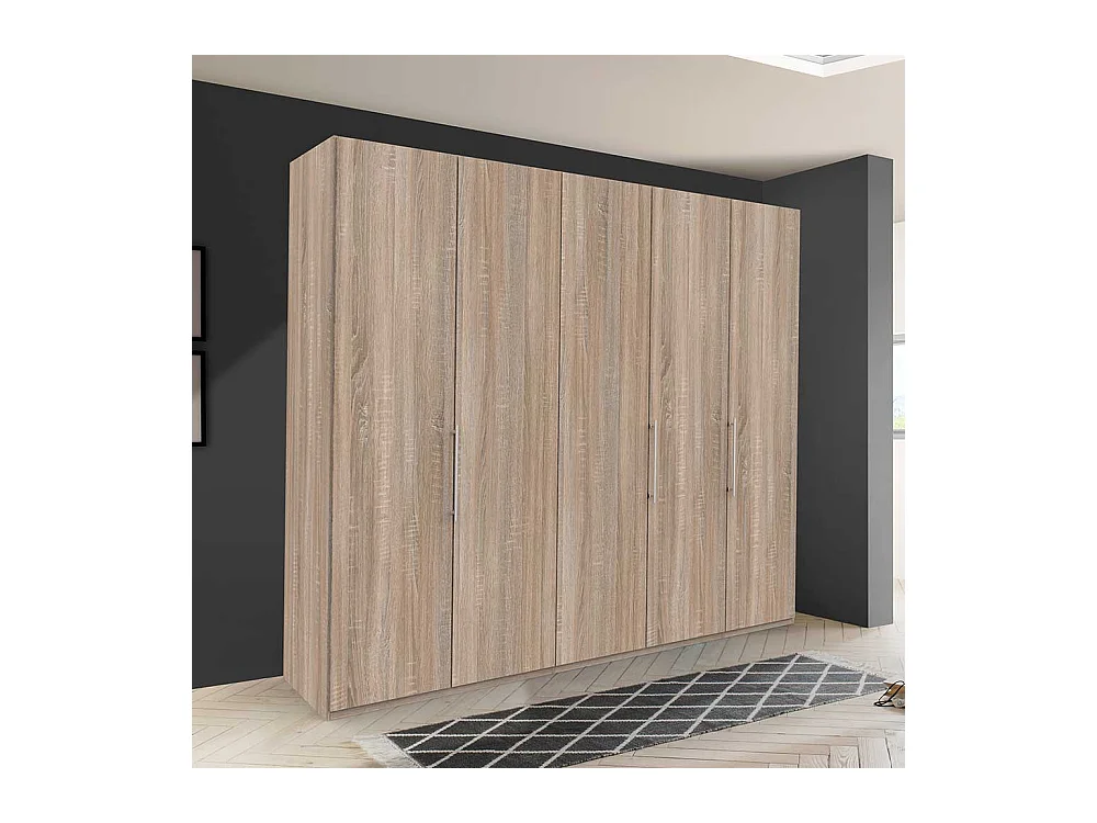 Schlafzimmerkleiderschrank in Eiche Sägerau Falttüren