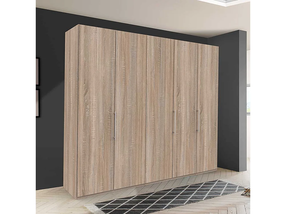 Schlafzimmerkleiderschrank in Eiche Sägerau Falttüren