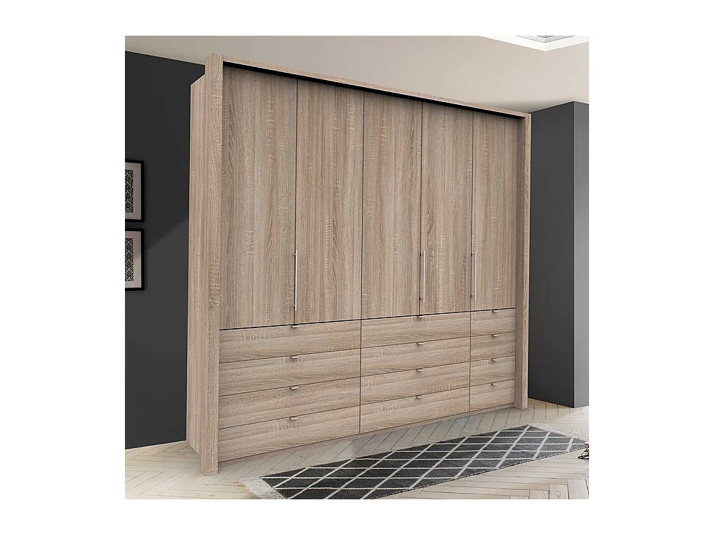 Kombi Ankleideschrank in Eiche Sägerau modern