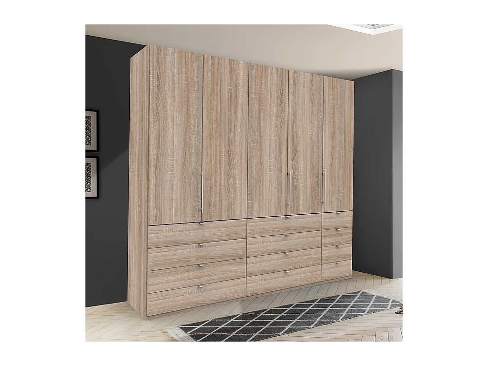 Kombi Ankleideschrank in Eiche Sägerau modern