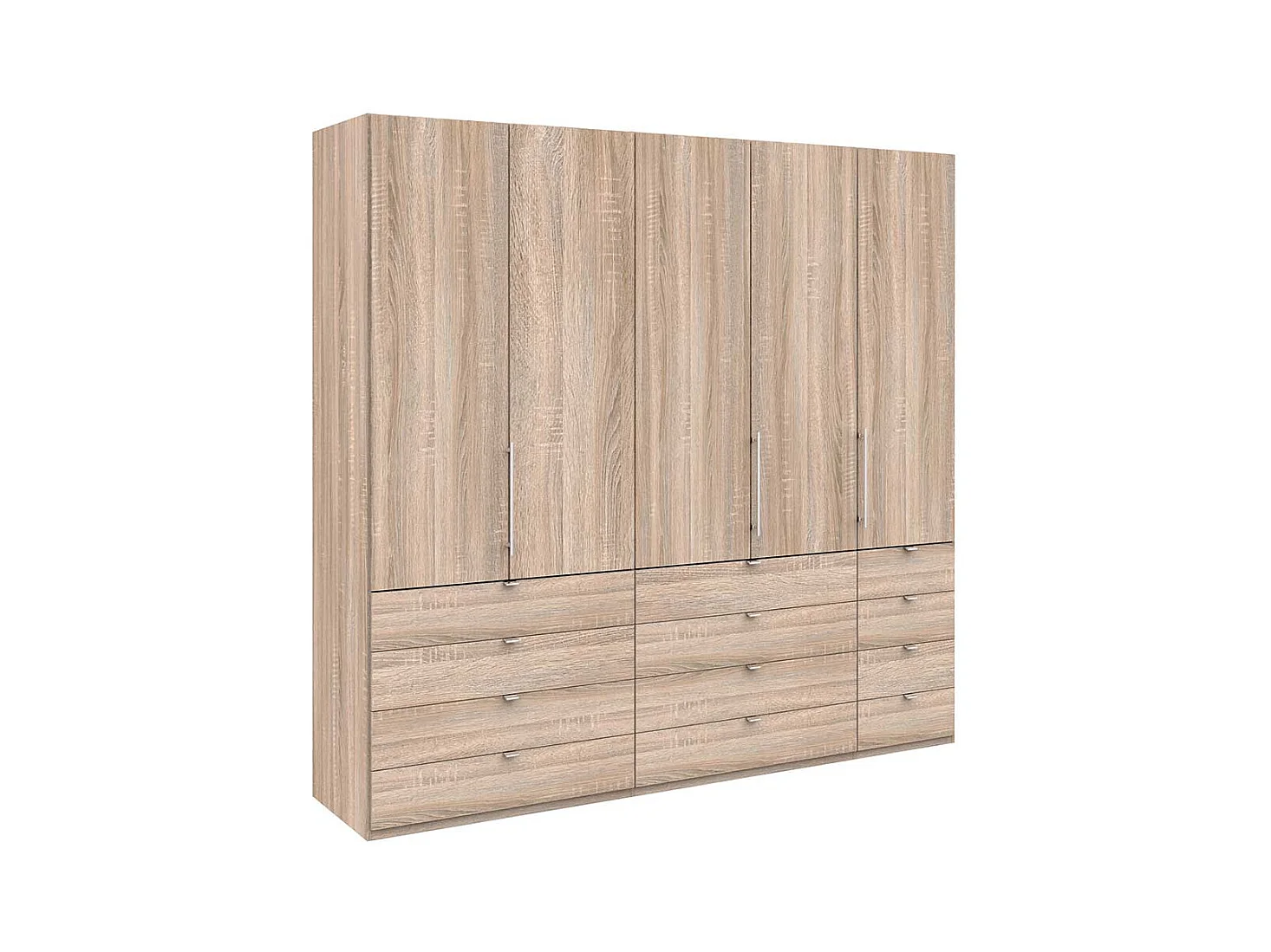 Kombi Ankleideschrank in Eiche Sägerau modern